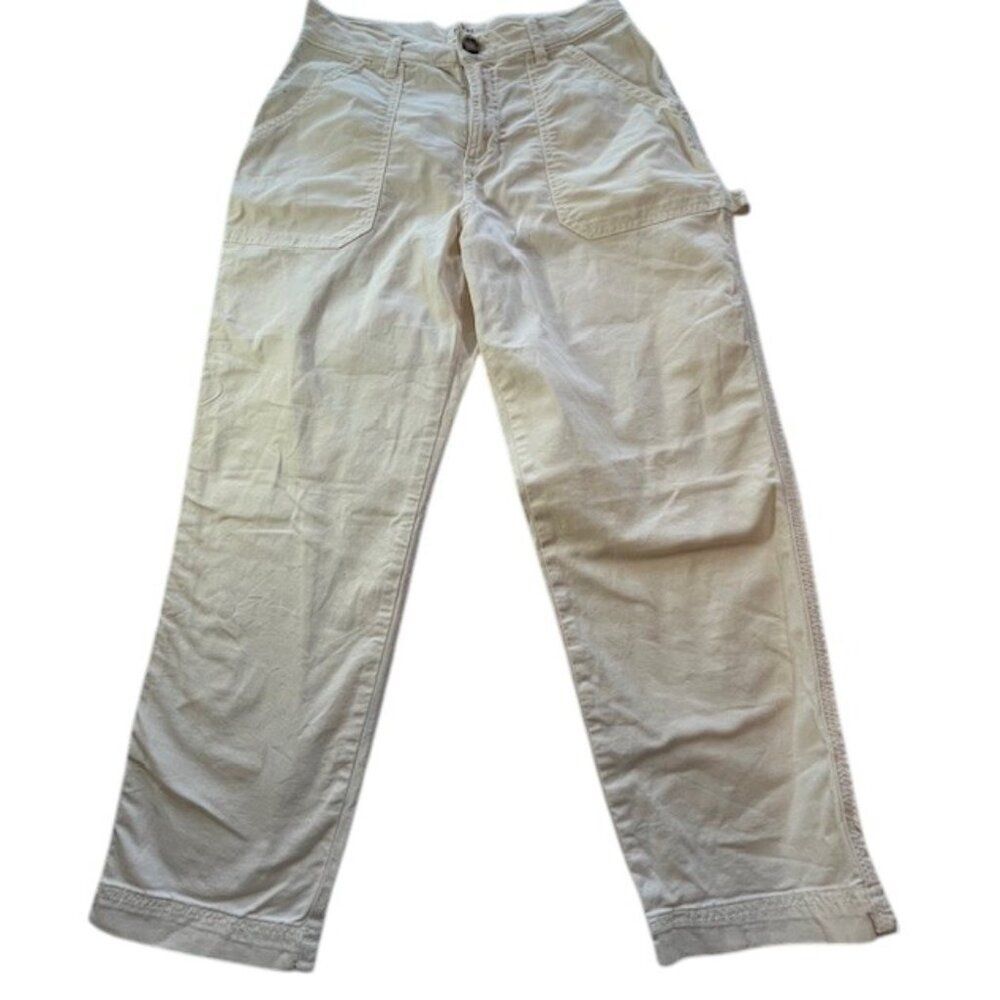 Marine Layer Breyer Off White Relaxed Utility Pants- Size 6